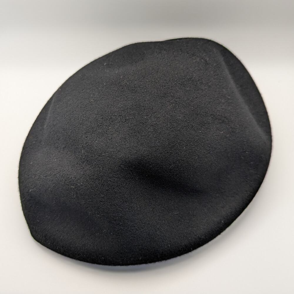 Bierner & Son HMM! Splendide Vintage Black 100% Wool Beret
